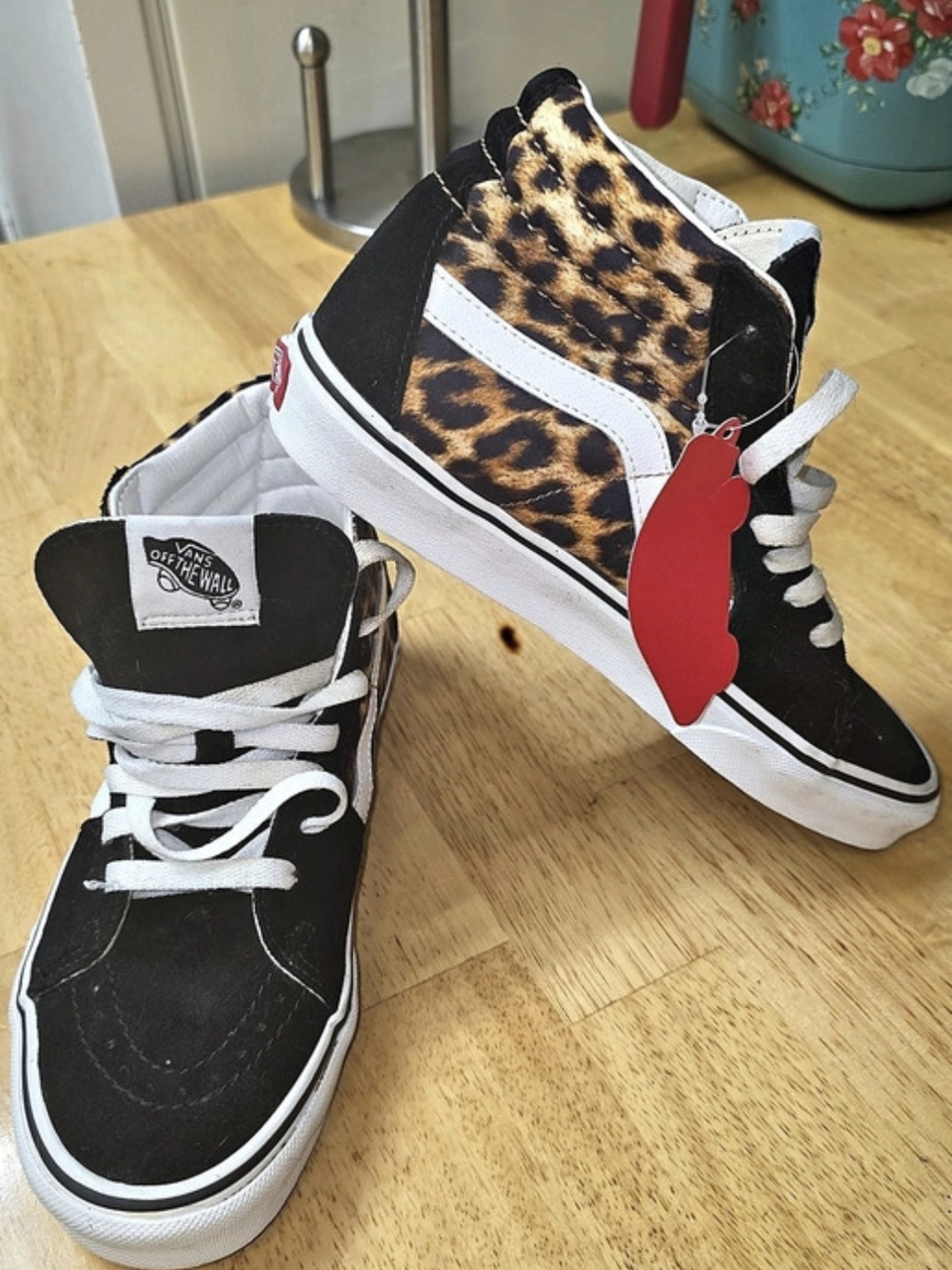 Vans Sk8-Hi Leopard Black & White High-Top Sneakers